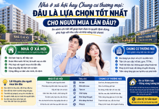 Nhà ở xã hội hay chung cư thương mại: Đâu là lựa chọn tốt nhất cho người mua lần đầu năm 2026?